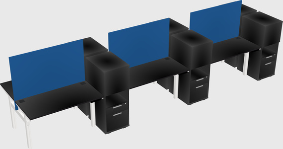 Shared electric desk + cabinet