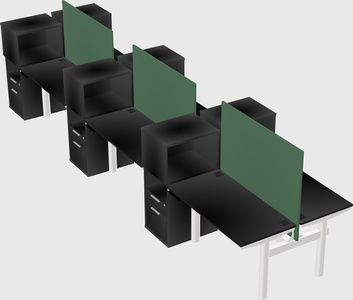Shared electric desk + cabinet
