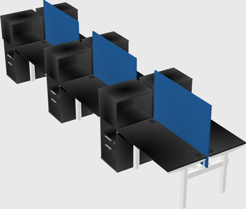 Shared electric desk + cabinet