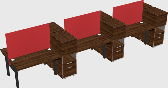 Shared electric desk + cabinet