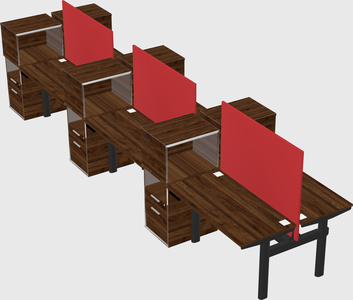 Shared electric desk + cabinet