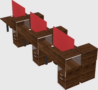 Shared electric desk + cabinet