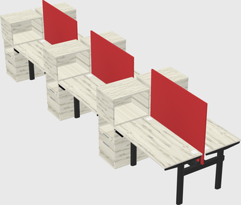 Shared electric desk + cabinet