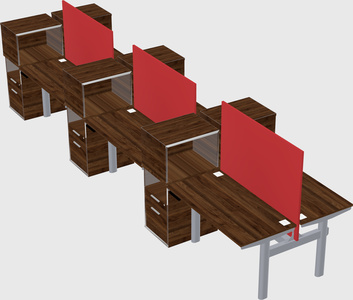 Shared electric desk + cabinet