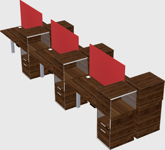Shared electric desk + cabinet