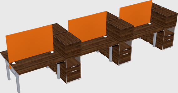 Shared electric desk + cabinet