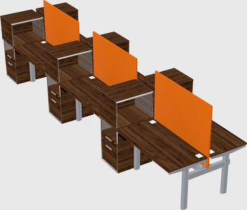 Shared electric desk + cabinet