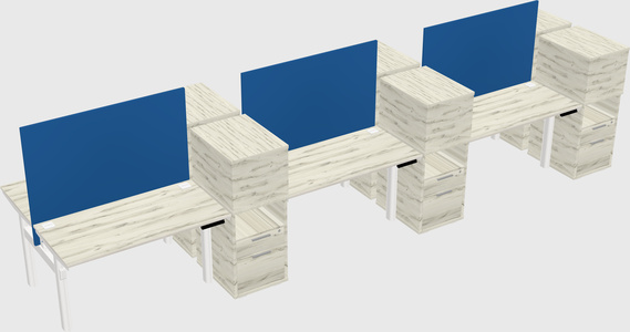 Shared electric desk + cabinet