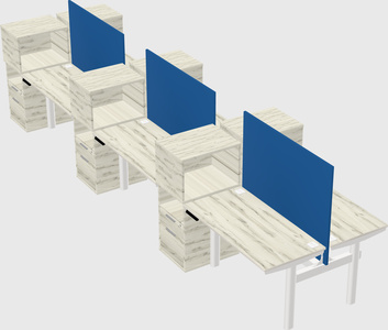 Shared electric desk + cabinet