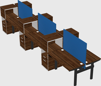 Shared electric desk + cabinet