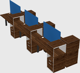 Shared electric desk + cabinet