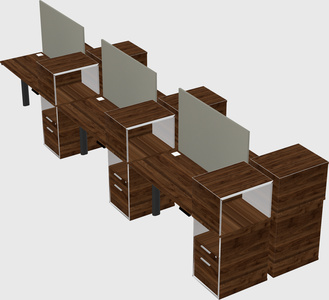 Shared electric desk + cabinet