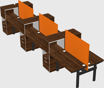 Shared electric desk + cabinet
