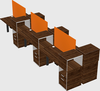 Shared electric desk + cabinet