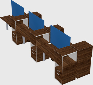 Shared electric desk + cabinet