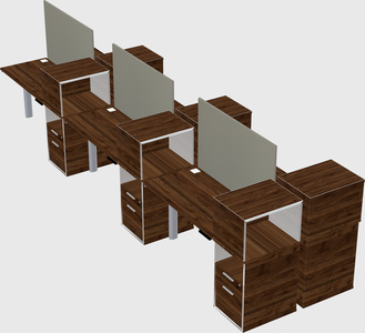 Shared electric desk + cabinet