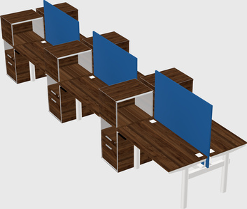 Shared electric desk + cabinet