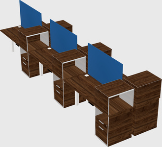 Shared electric desk + cabinet