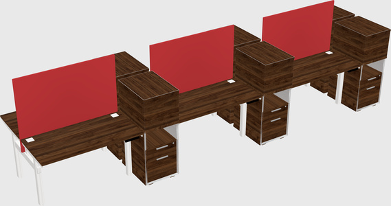 Shared electric desk + cabinet