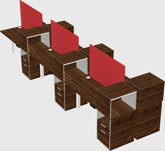 Shared electric desk + cabinet