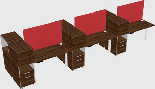 Shared electric desk + cabinet