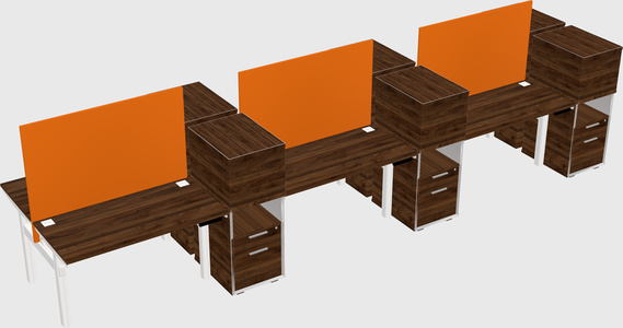 Shared electric desk + cabinet