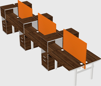Shared electric desk + cabinet