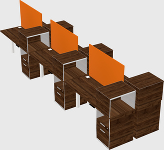 Shared electric desk + cabinet