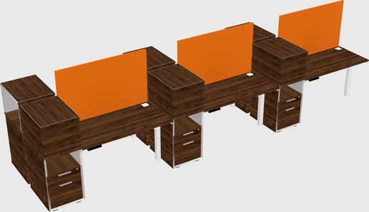 Shared electric desk + cabinet