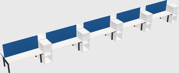 Shared electric desk + cabinet