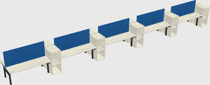 Shared electric desk + cabinet
