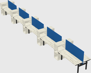 Shared electric desk + cabinet