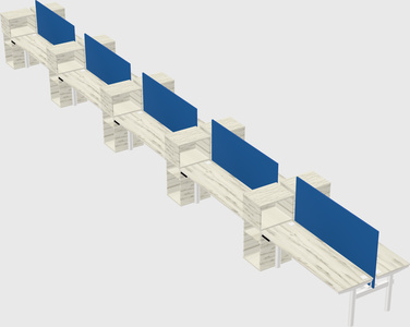 Shared electric desk + cabinet