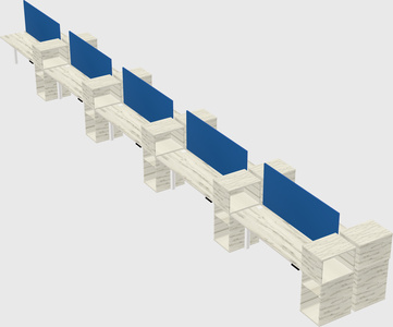 Shared electric desk + cabinet