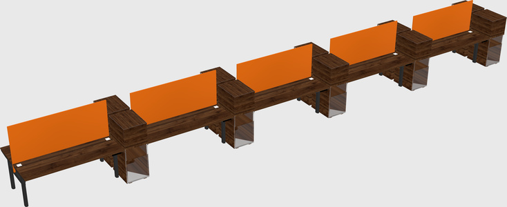 Shared electric desk + cabinet