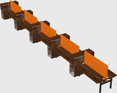 Shared electric desk + cabinet