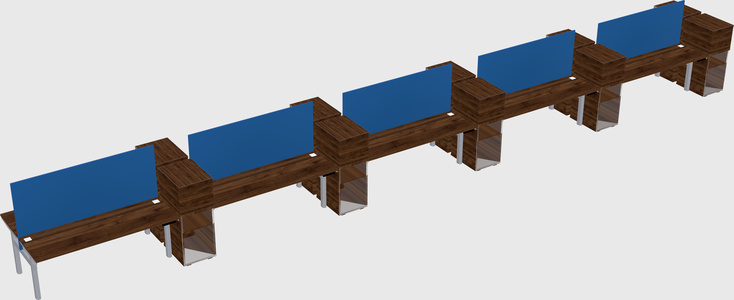 Shared electric desk + cabinet