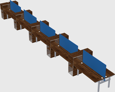 Shared electric desk + cabinet