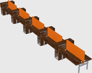 Shared electric desk + cabinet