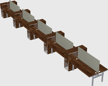 Shared electric desk + cabinet
