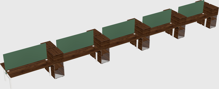 Shared electric desk + cabinet