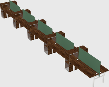 Shared electric desk + cabinet