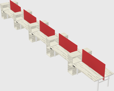 Shared electric desk + cabinet