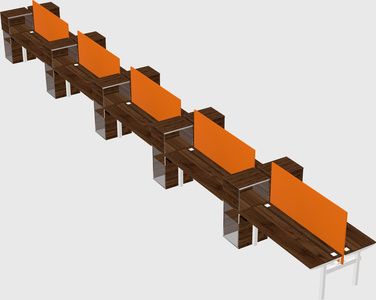 Shared electric desk + cabinet