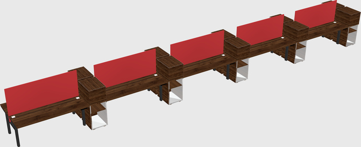 Shared electric desk + cabinet