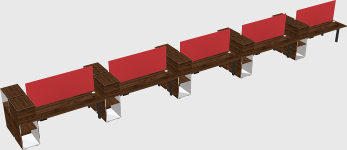 Shared electric desk + cabinet