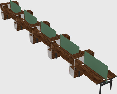 Shared electric desk + cabinet