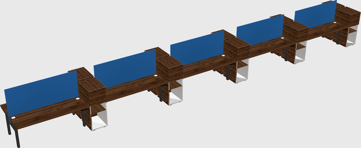 Shared electric desk + cabinet