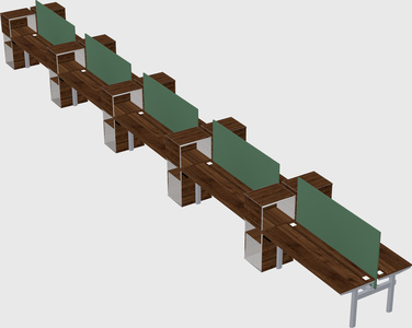 Shared electric desk + cabinet