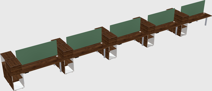 Shared electric desk + cabinet